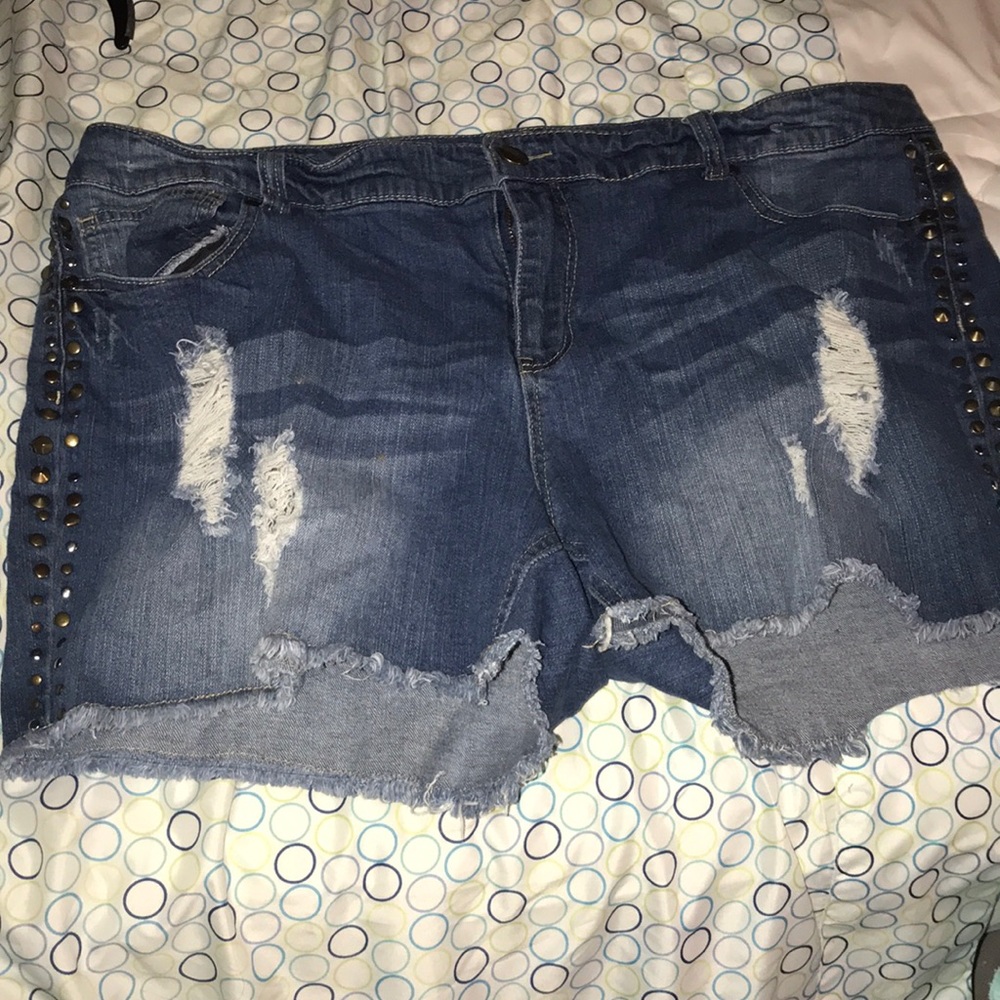Studded shorts